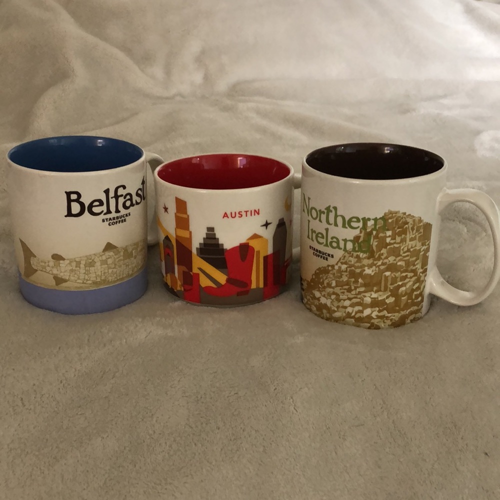 3 collectible Starbucks Mugs